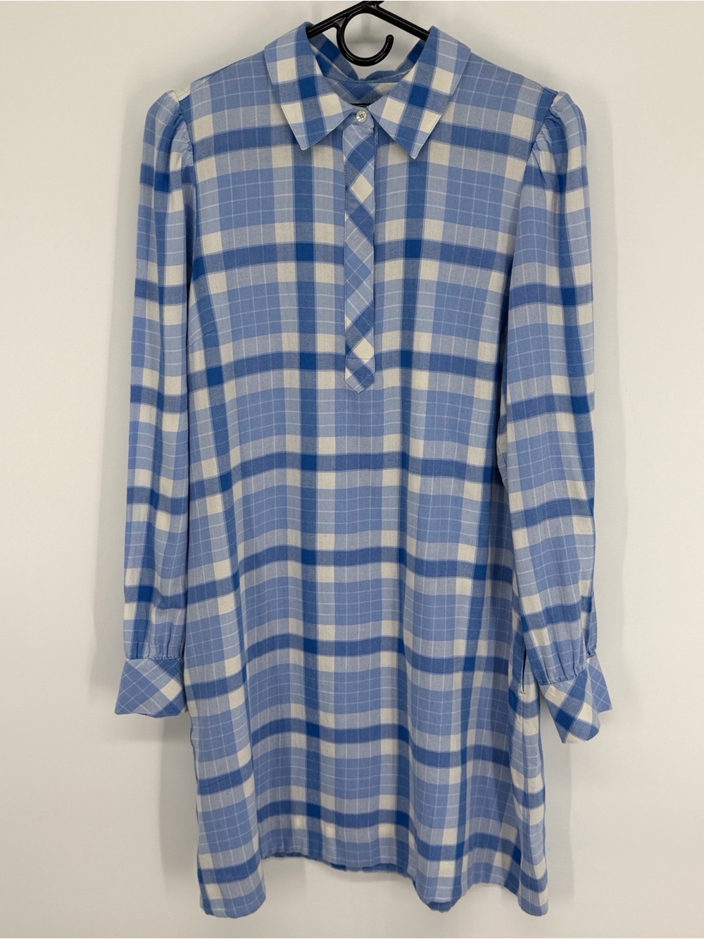 Vineyard Vines Blue Plaid Dress Women’s Size Small - Picture 2 of 10